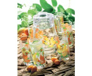 Luminarc (Arcopal) Набор Pop Flowers Orange для напитков 7 пр. D3183