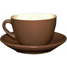 Чашка VILA RICA Табако-Крем чайная с блюдцем 250 мл. 24-171-053