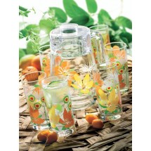 Luminarc (Arcopal) Набор Pop Flowers Orange для напитков 7 пр. D3183