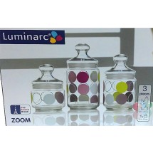 Luminarc Набор банок Zoom White 3 пр. H9975