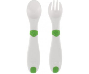 Chicco Набор Анатомичные ложка + вилка First Cutlery 12 мес 06830.00