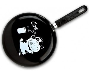 Granchio Сковорода для блинов Crepe "Cow milk" d=23 см. черная 88271