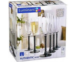 Luminarc (Arcopal) Набор бокалов Authentic Black для шампанского 6 шт. H5659