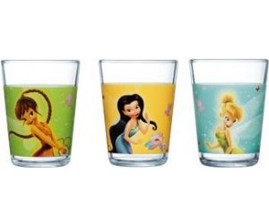 Luminarc (Arcopal) Набор средних стаканов Disney Fairies Butterfly 3 шт. H5836