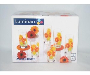 Luminarc (Arcopal) Набор средних стаканов Marguerite 6 шт. G1972