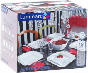 Luminarc (Arcopal) Сервиз Authentic White  столовый 19 пр. E6197