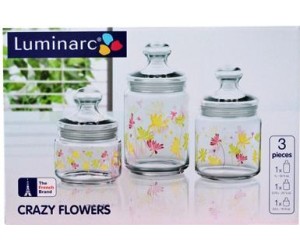 Luminarc (Arcopal) Набор банок 3 шт. Crazy Flower H9942