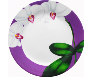 S&T Тарелка "Белая орхидея" фиолетовая 19 см. 308-12
