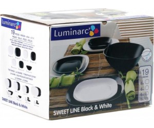 Luminarc (Arcopal) Сервиз Sweet Line Black&White столовый 19 пр. E8016