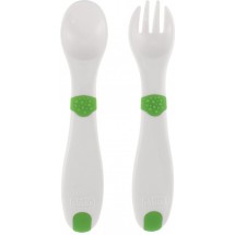 Chicco Набор Анатомичные ложка + вилка First Cutlery 12 мес 06830.00