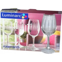 Luminarc (Arcopal) Набор бокалов Funky Dots для вина 3 шт. G9641