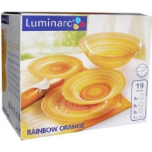 Luminarc (Arcopal) Сервиз Rainbow Orange столовый 19 пр. G4446