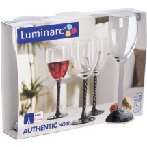 Luminarc (Arcopal) Набор бокалов для вина 3 шт. Authentic Black H5654
