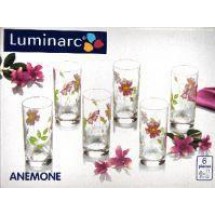 Luminarc (Arcopal) Набор высоких стаканов Anemone 6 шт. G8282