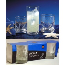 UniGlass Набор низких стаканов Ocean для сока 3 шт. 93703